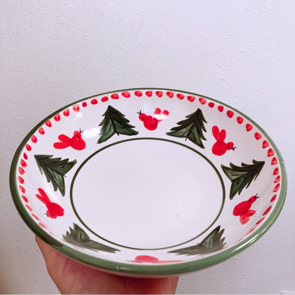 1 Vietri Uccello Rosso Coupe Pasta Bowl Never Used